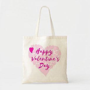 BOLSO DE TELA CORAZÓN DEL "DÍA DE LA FELIZ VALENTINA"