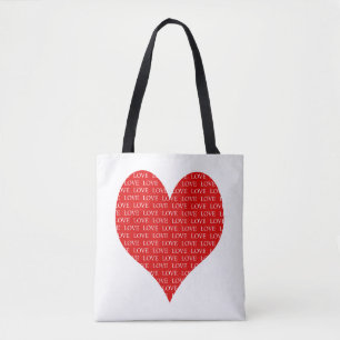 Bolso De Tela Corazón del Día de San Valentín