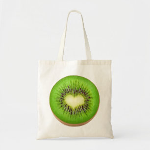 Bolso De Tela Corazón del kiwi
