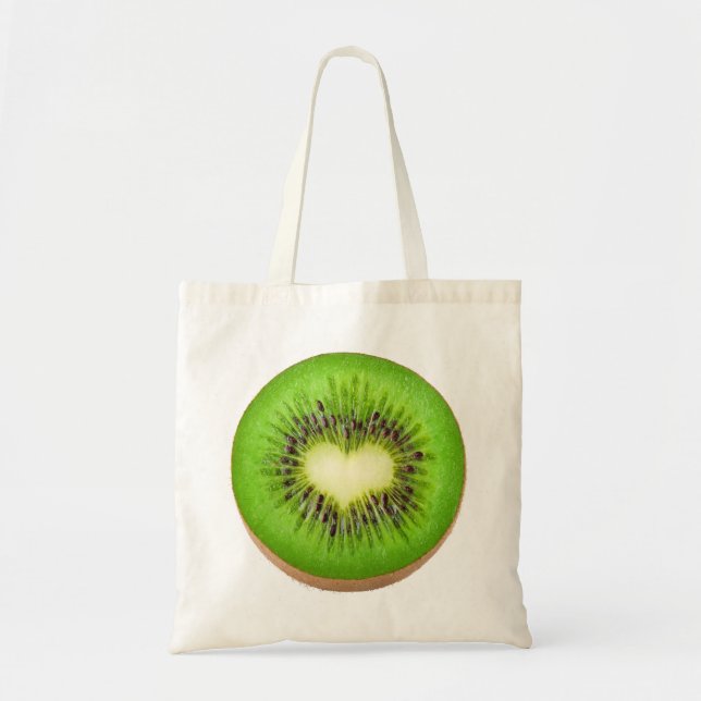 Bolso De Tela Corazón del kiwi (Frente)