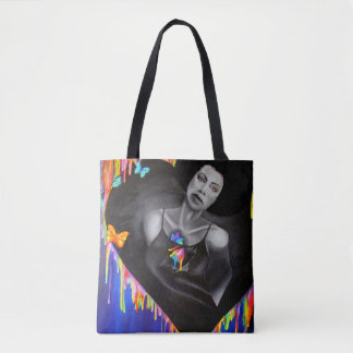 Bolso De Tela Corazón del tecnicolor