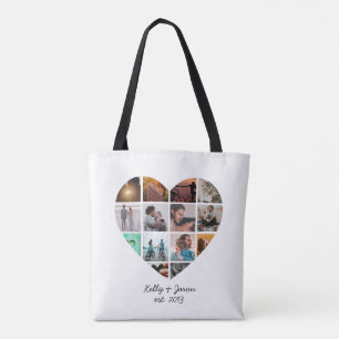 Bolso De Tela Corazón Dulce 14 Colage de Fotos Amor Familia