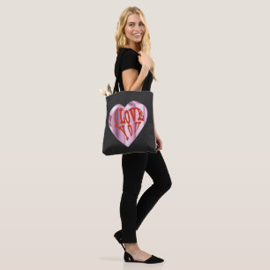 Bolso De Tela Corazón elegante