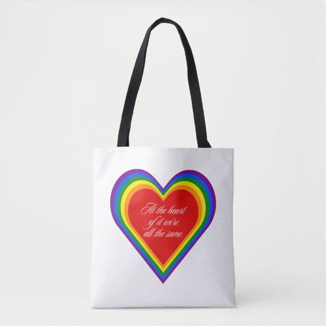 Bolso De Tela Corazón en su (Anverso)