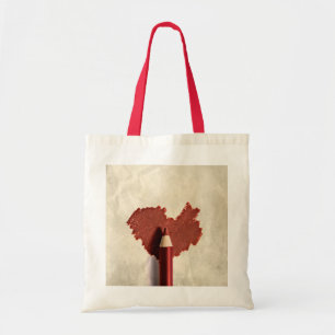 Bolso De Tela Corazón escarchado