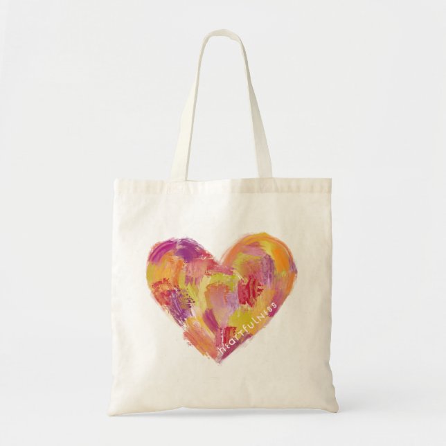 Bolso De Tela Corazón lleno (Frente)