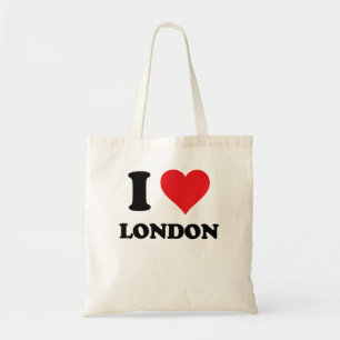 Bolso De Tela Corazón Londres Nombre I Amo Stuf Personalizado