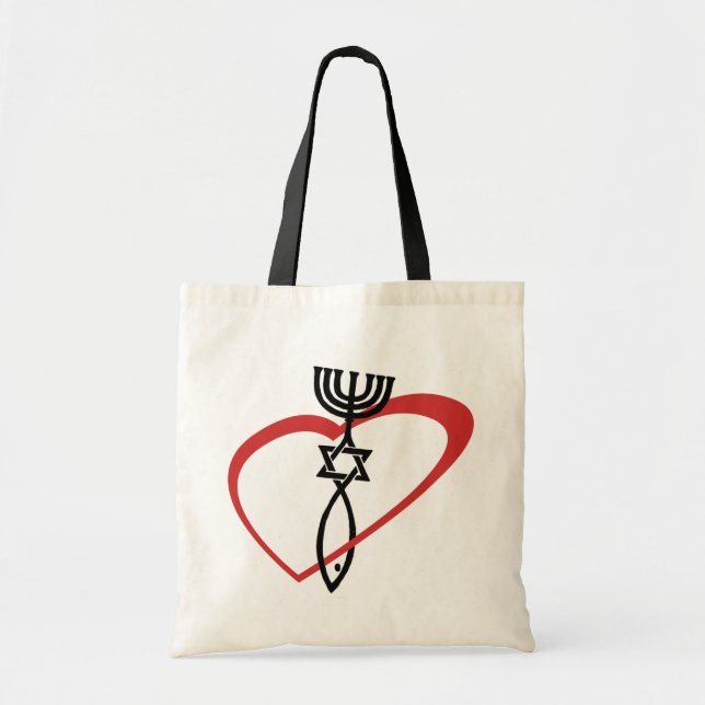 Bolso De Tela Corazón mesiánico (Frente)