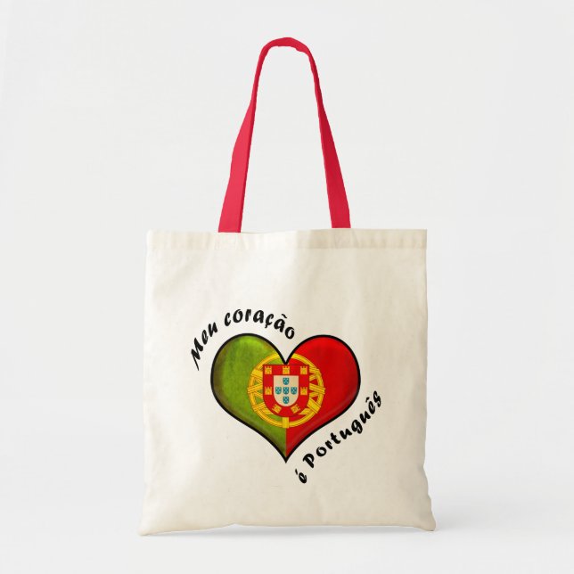 Bolso De Tela Corazón portugués (Frente)