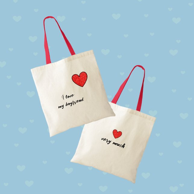 Bolso De Tela Corazón rojo (Subido por el creador)