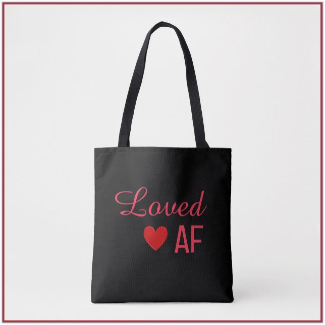 Bolso De Tela Corazón Rojo Cute Amado AF Tote Bag (Subido por el creador)