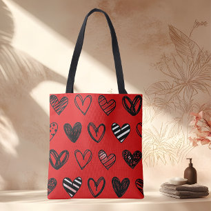 Bolso De Tela Corazón rojo especial de San Valentín 