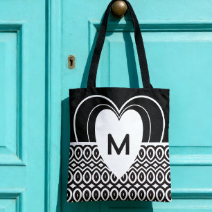 Bolso De Tela Corazón Romántico de Dos Tonos y Lágrimas