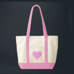 Bolso De Tela Corazón rosado<br><div class="desc">Inspirado por los gráficos del corazón vistos en los años 60 y los años 70. ¡Agradable para ella para el el día de San Valentín!</div>