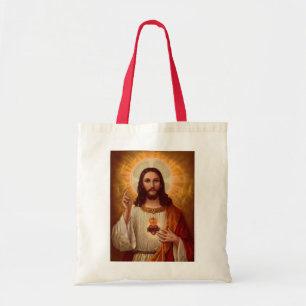 Bolso De Tela Corazón sagrado de Jesús