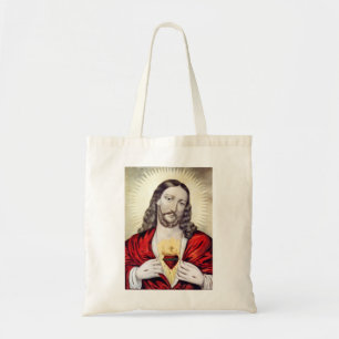 Bolso De Tela Corazón sagrado de Jesús - 1856