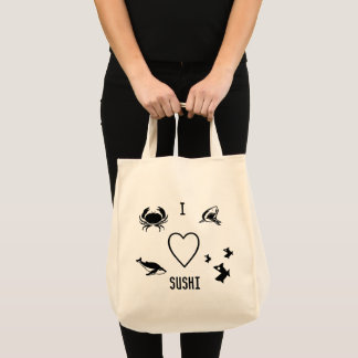 Bolso De Tela Corazón Sushi