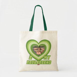 Bolso De Tela Corazón verde de PowerPuff Dingus - NOVIA
