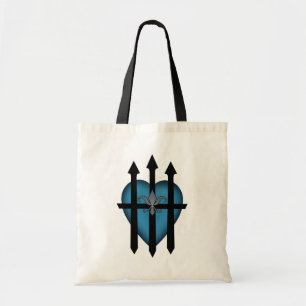 Bolso De Tela Corazón vigilado