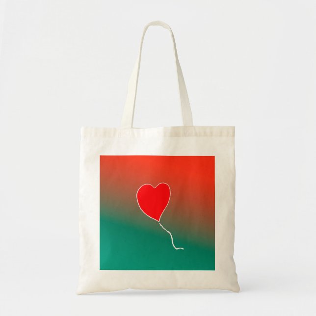 Bolso De Tela Corazón volador (Frente)
