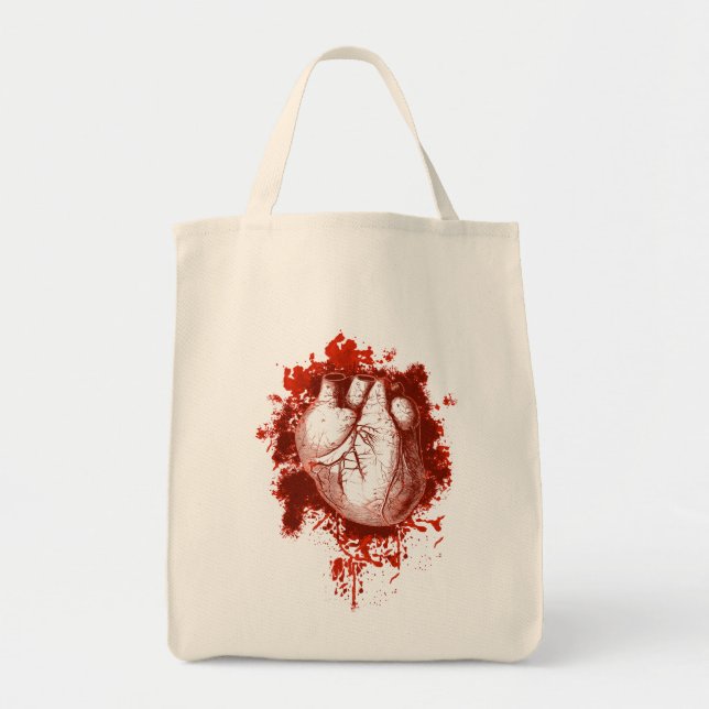 Bolso De Tela Corazón y salpicón (Frente)