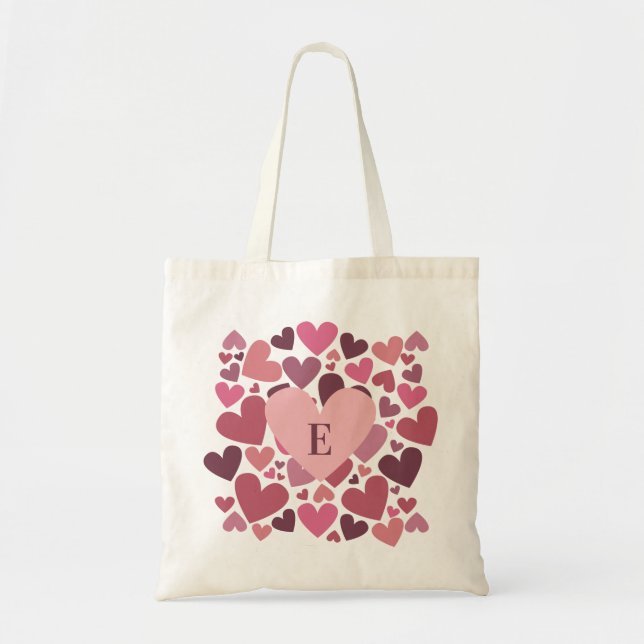 BOLSO DE TELA CORAZONES (Frente)
