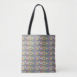 Bolso De Tela Corazones Arcoíris
