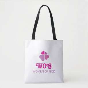 Bolso De Tela Corazones Cruz