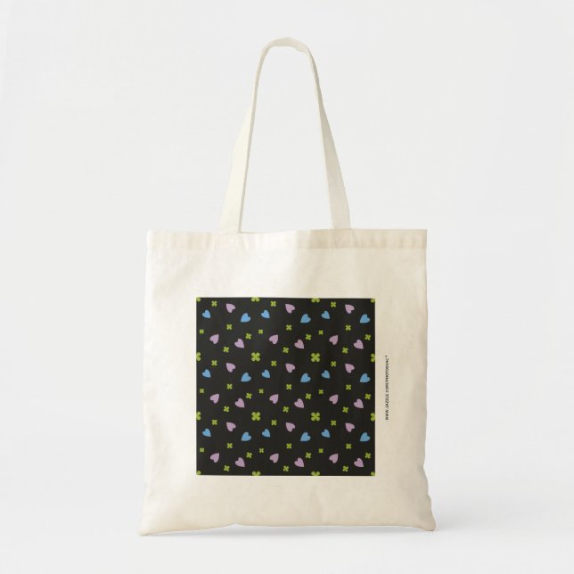 Bolso De Tela Corazones de amor (Frente)