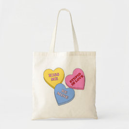 Bolso De Tela Corazones de caramelo día de San Valentín