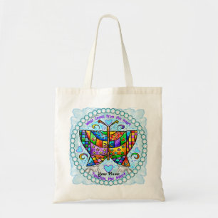 Bolso De Tela Corazones de mariposa