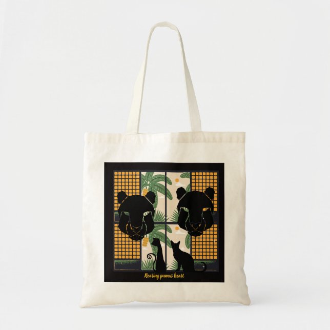 Bolso De Tela Corazones de Pumas rugientes (Frente)