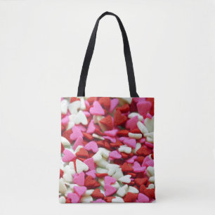 Bolso De Tela Corazones de San Valentín