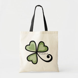 Bolso De Tela Corazones del trébol del remiendo