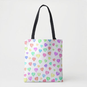 Bolso De Tela Corazones dulces Tote Bag
