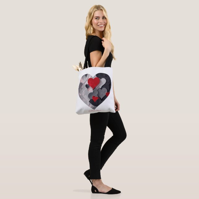 Bolso De Tela Corazones encantados (Puesto)
