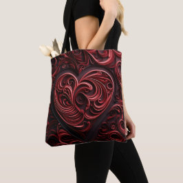 BOLSO DE TELA CORAZONES GIRATORIOS DE SAN VALENTÍN DE TONOS DE R