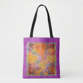 Bolso De Tela Corazones mixtos