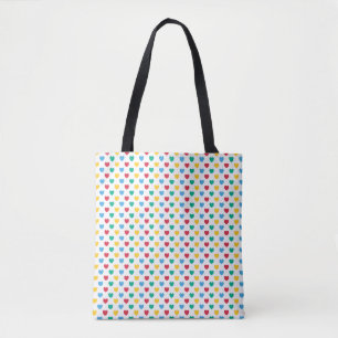 Bolso De Tela Corazones pequeños LH-04