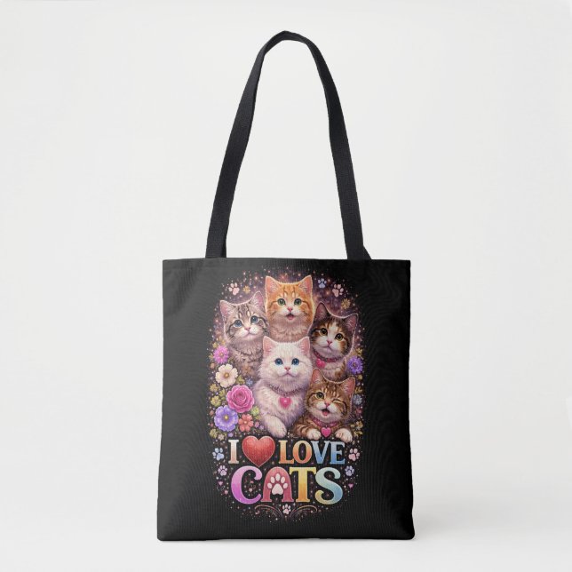 Bolso De Tela Corazones Pequeños Perfectos (Anverso)
