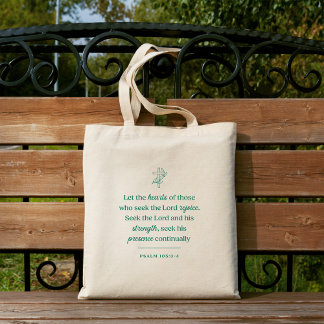 Bolso De Tela Corazones que buscan al Señor cristiano