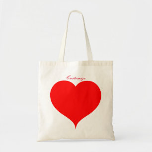 Bolso De Tela Corazones rojos Valentine Thunder_Cove