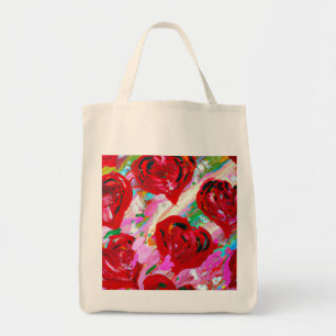 Bolso De Tela Corazones rosados