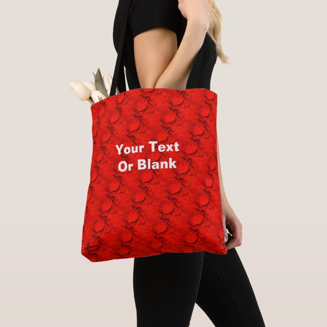 Bolso De Tela Corazones sensibles (Detalle)