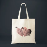 Bolso De Tela Corazones y flechas rosadas de "ten un feliz día d<br><div class="desc">He estado queriendo decir artísticamente "Ten un feliz Día de San Valentín" en los productos y pensé que este degradado rosa y gris a mano con mis corazones y flechas hace un interesante diseño en estos encantadores totes Zazzle,  ¡para un San Valentín único y divertido!</div>