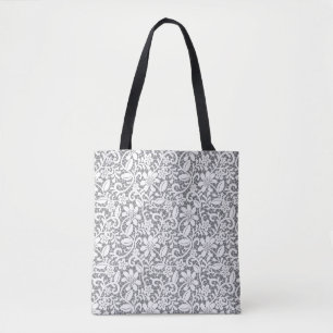 Bolso De Tela Cordón blanco 1