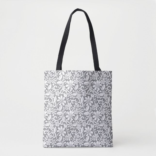 Bolso De Tela Cordón blanco 1 (Anverso)