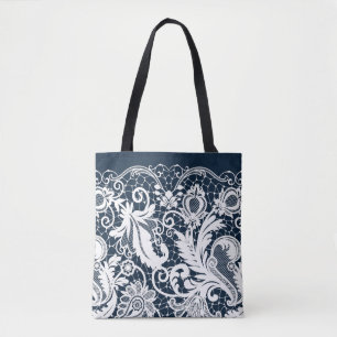Bolso De Tela Cordón blanco 2