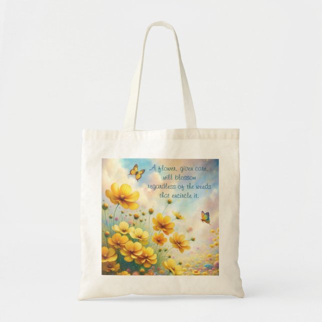 Bolso De Tela Coreopsis & Cita (Frente)