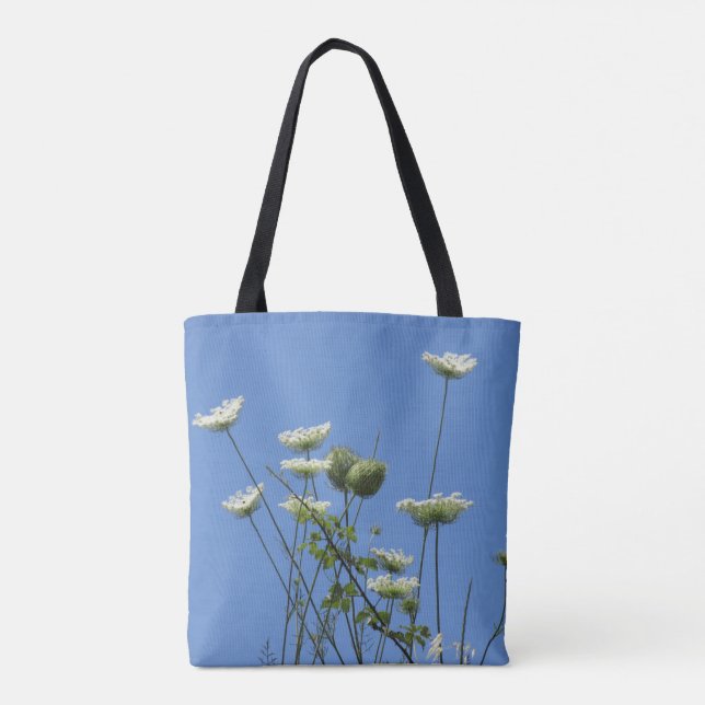 Bolso De Tela Corfu Cream Wildflowers (Reverso)